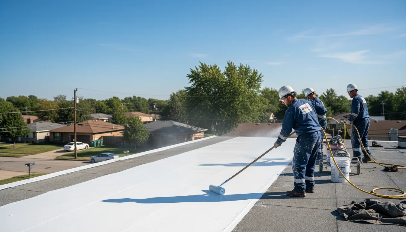 Commercial roof coating in East Bernard, TX near me